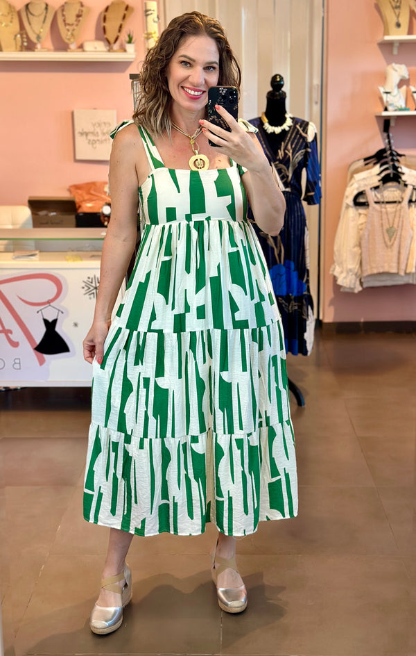 April Green Maxi Dress