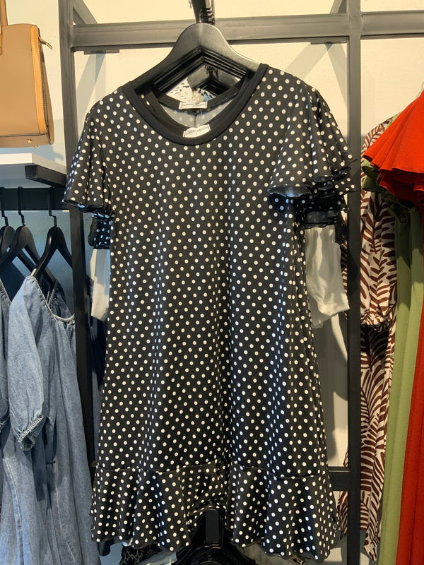 Black and White Dots Dress