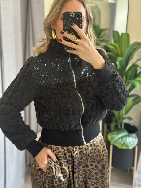 Midnight Queen Fur Bolero