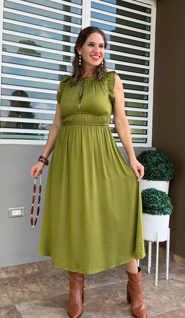 Paseo de oro Maxi Dress