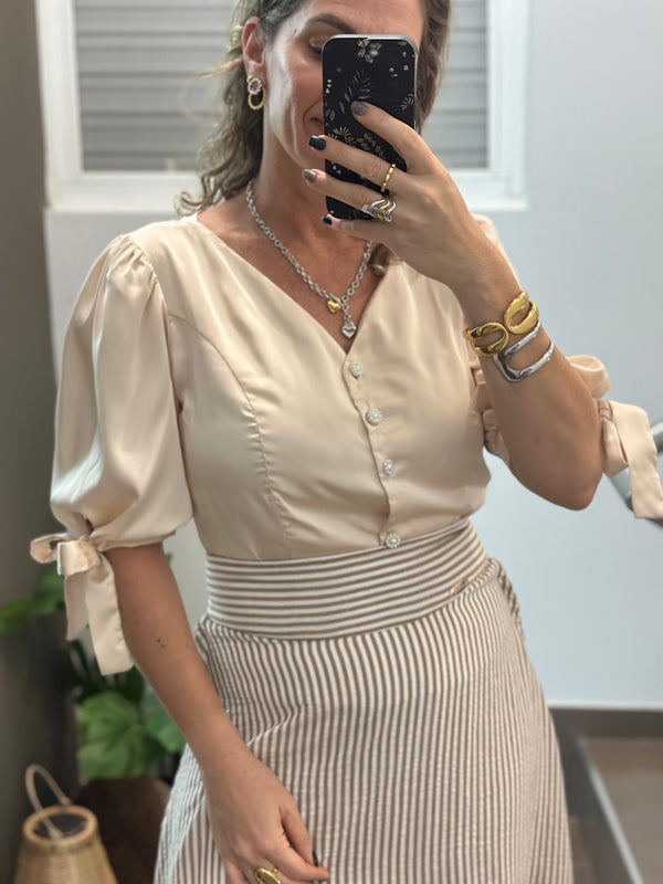 Satin Charm Blouse
