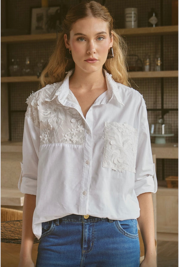 White Garden Blouse