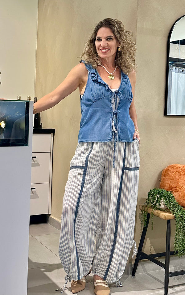 Coastal Stripe Palazzo
