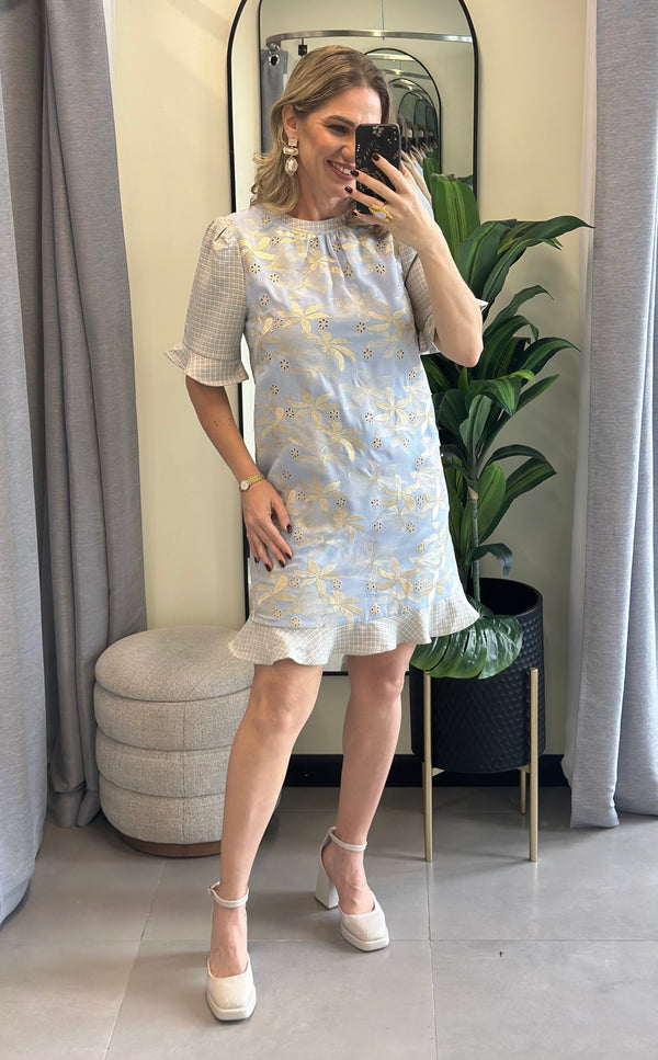 Golden Blossom Voy Dress