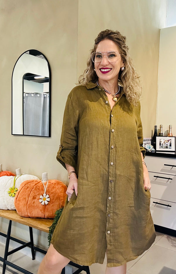 Firenze Linen Dress