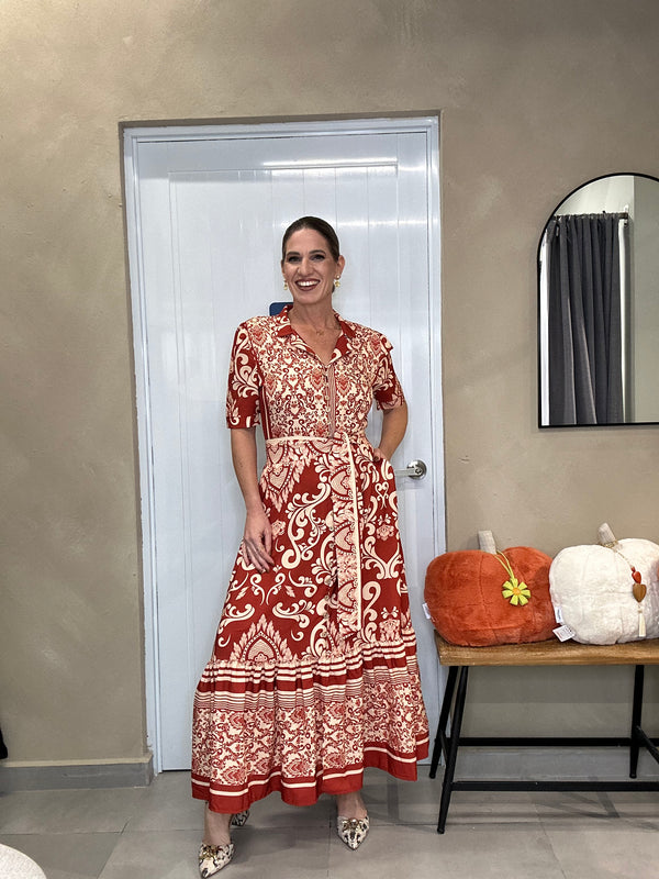 Terracotta Bloom Dress