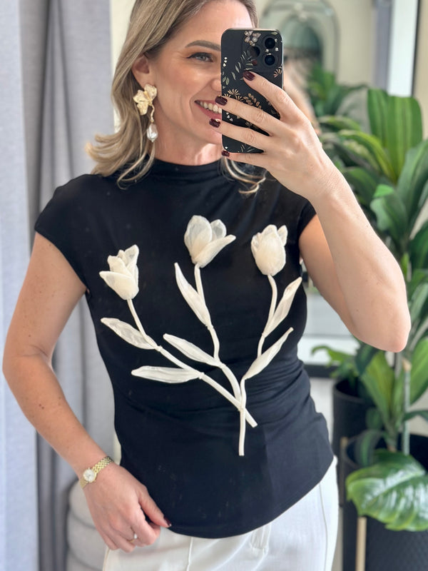 Tulip Bloom Statement Top