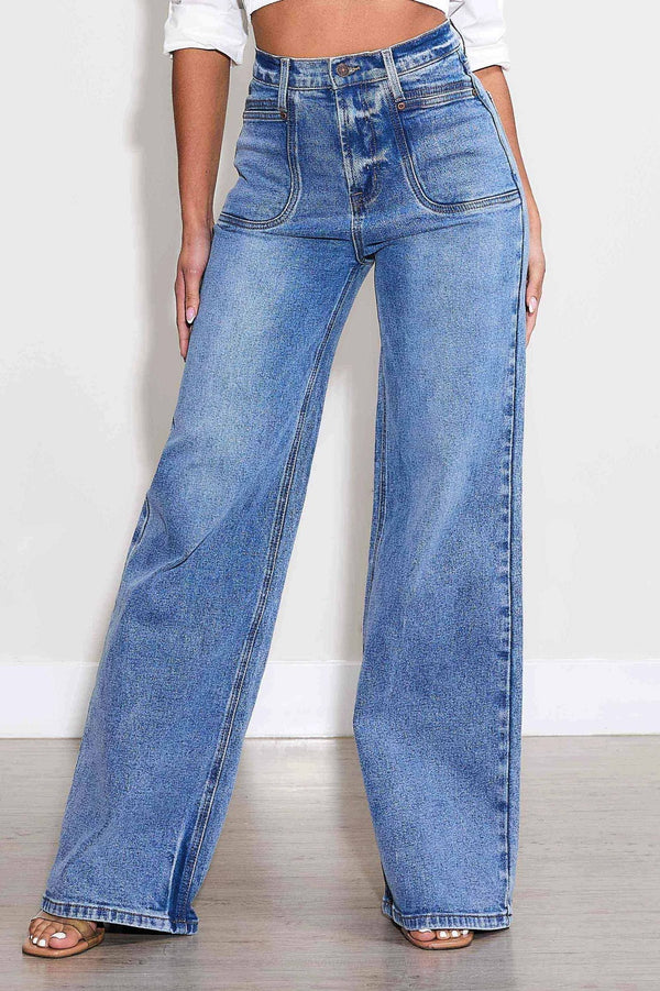 Medium Stone Vibrant Jean