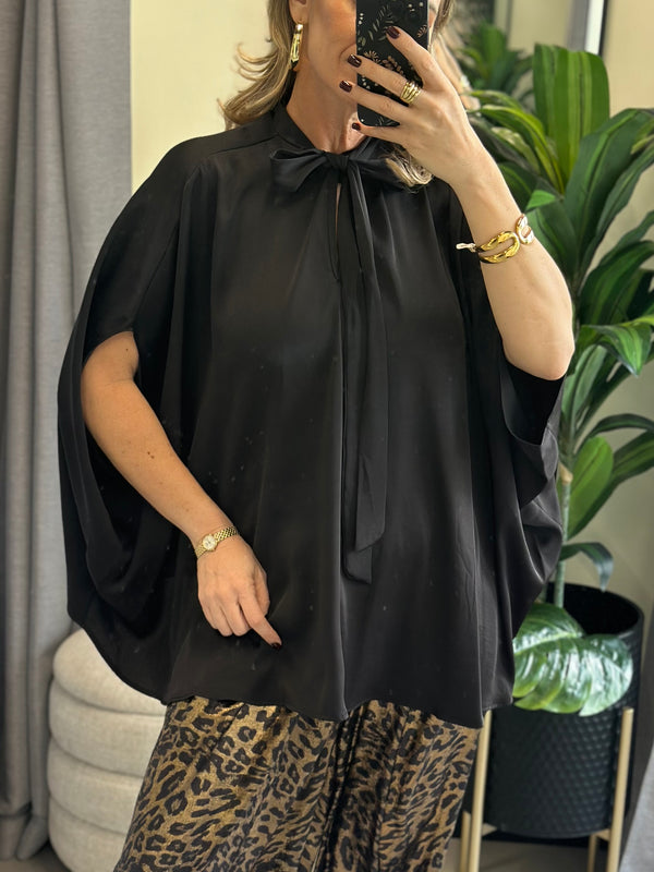 Obsidian Bow Drama Blouse