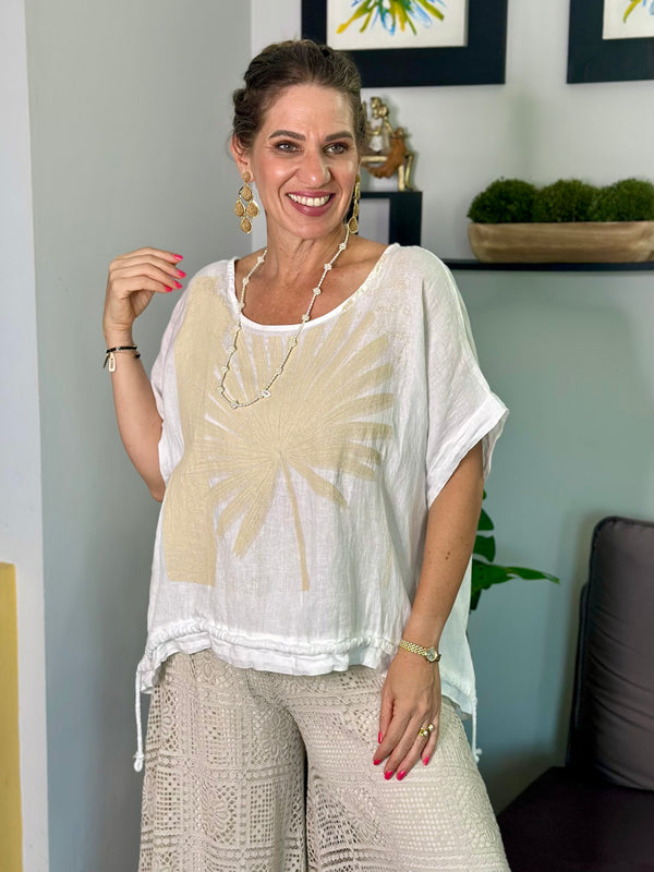 Italian Palm Blouse