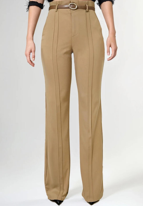 Nancy Basic Beige Pant