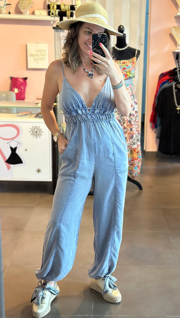 Classy Denim Jumpsuit