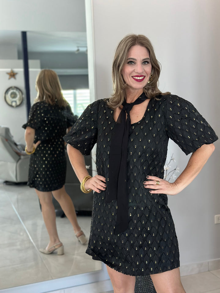 Black & Gold Short Dress TADA Boutique Black & Gold Short Dress TADA Boutique